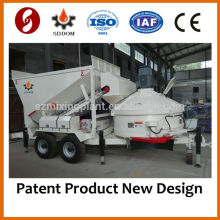 China Mejor calidad MB1200 pequeña planta de hormigón móvil de dosificación a la venta, 10-16m3 / h, como Fibo